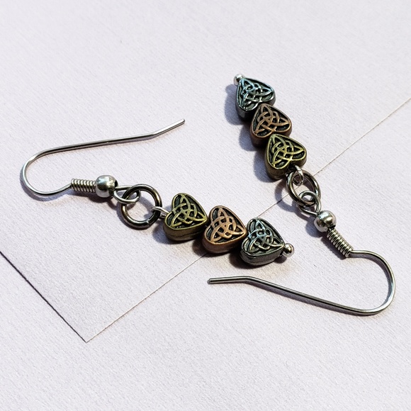 Heart Earrings! NEW! Handmade - Picture 2 of 6